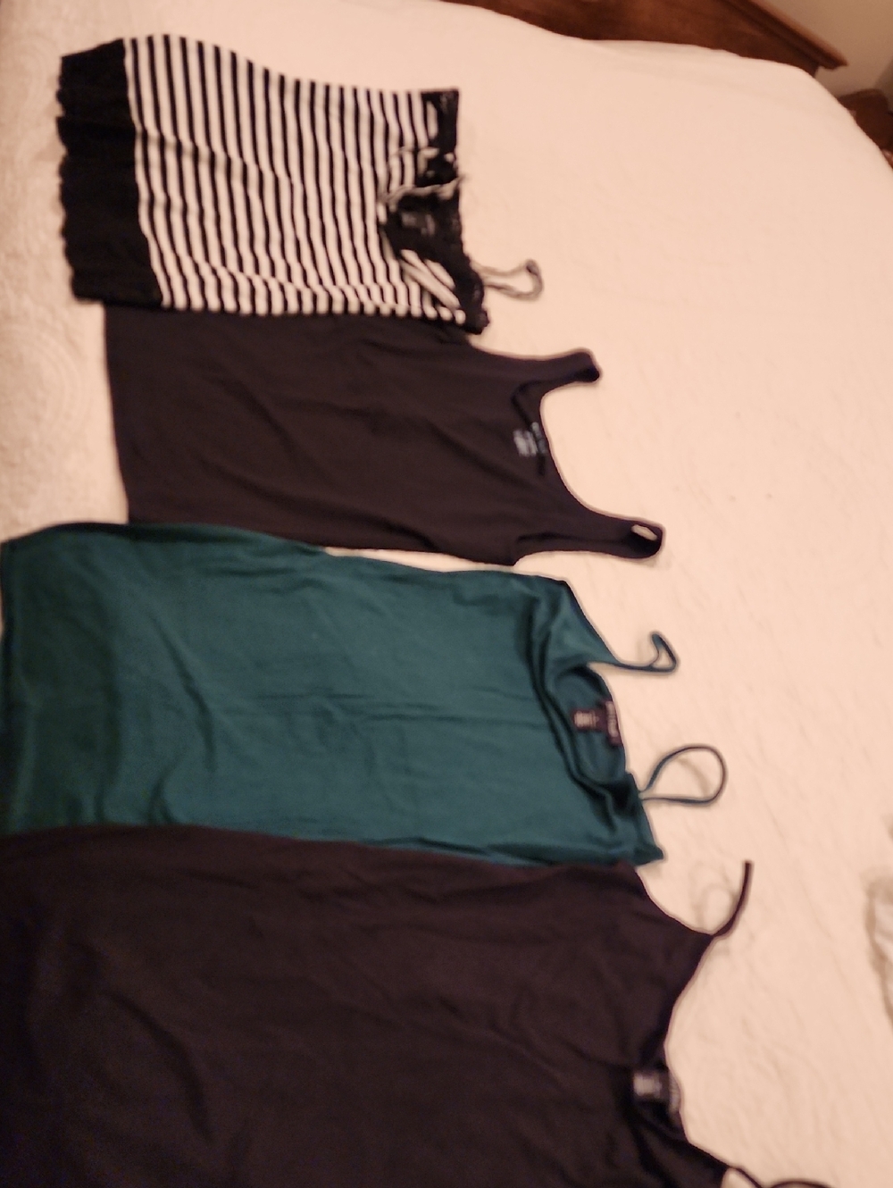White House Black Market Black Sleeveless Tank Top Variety Of Camis